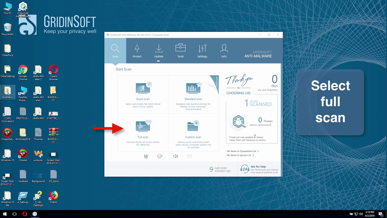 GridinSoft Anti-Malware Raton