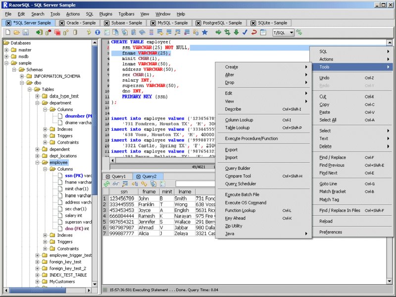 RazorSQL Descrição