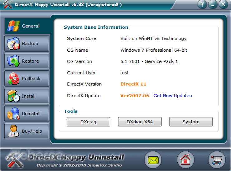 DirectX Happy Uninstall Crack v6.96 + Keygen gratuito mais recente