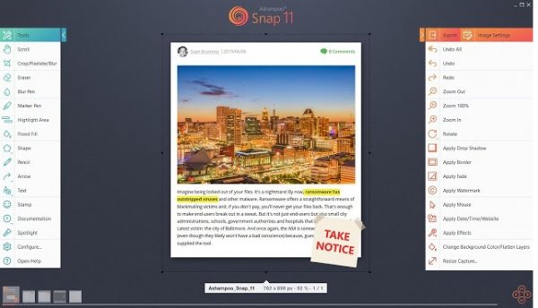 Ashampoo Snap Crack 14.0.8 com download gratuito do torrent mais recente