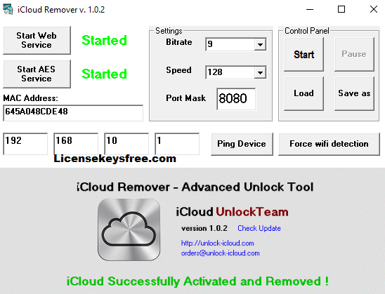 iCloud Remover 1.1 Crack + Código de ativação mais recente